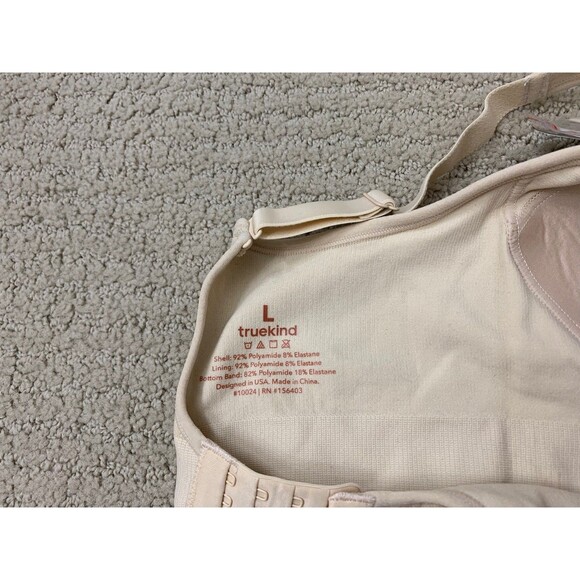 Truekind Everyday Comfort Straps Wireless Tan Convertible Bra Sz Large New - Picture 5 of 7